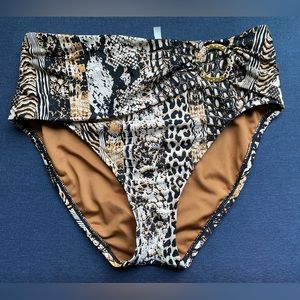 NWOT Bleu Rod Beattie Women’s High Waist Swim Bottom, Size 8